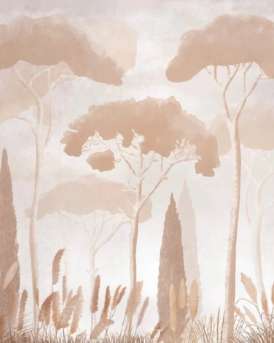 Sepia cypress pine wallpaper