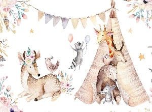 Panoramic wallpaper for children's bedroom