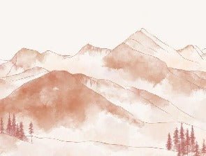 Papier peint montagne chaine des Aravis, XXL, tendance