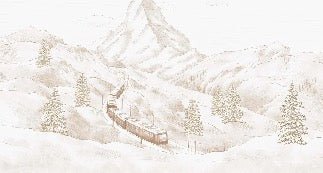 Sepia Matterhorn panoramic wallpaper