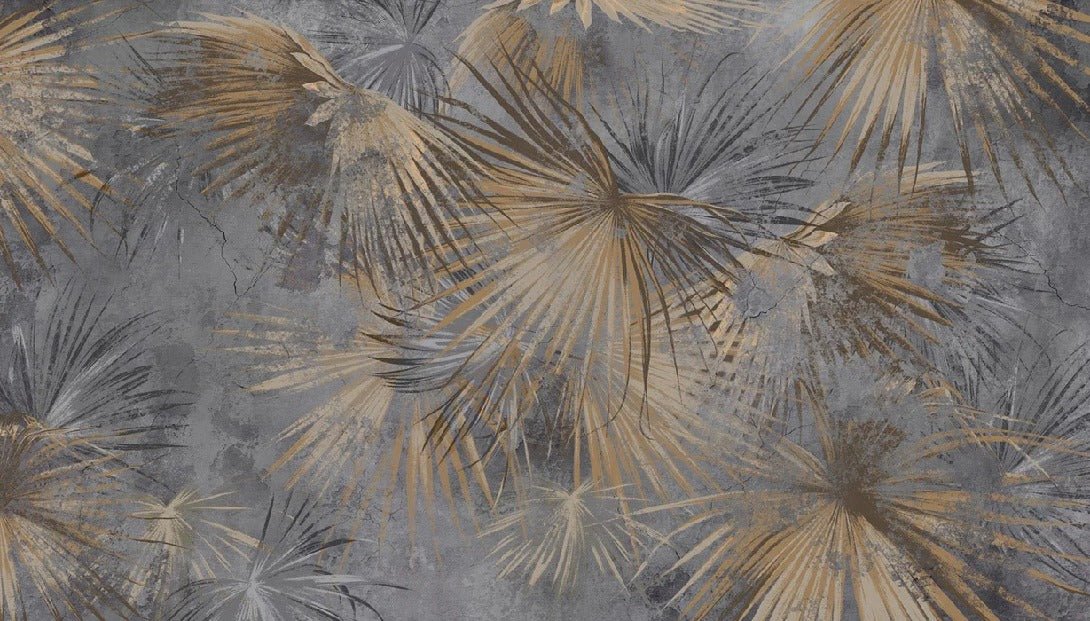 Panoramic palm vintage wallpaper