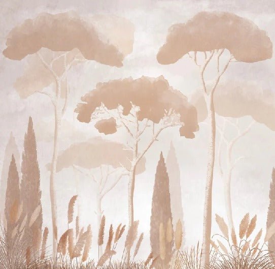 Sepia cypress pine wallpaper