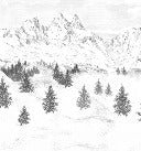 Papier peint Aiguilles d'Arves, XXL, tendance