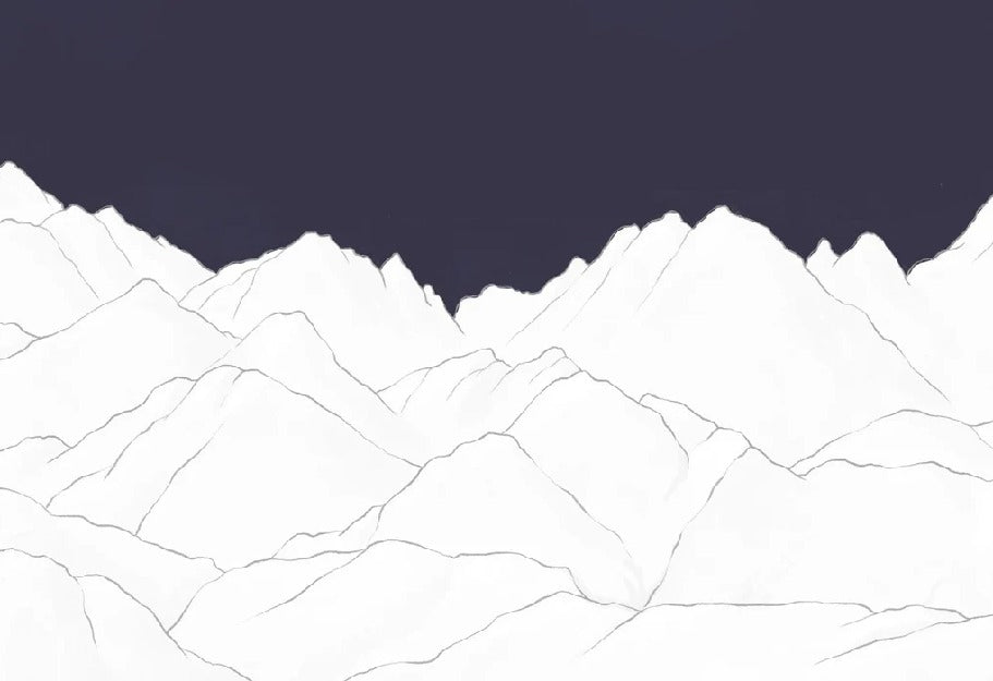 Massif des Écrins panoramic wallpaper