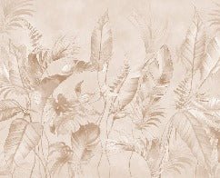 Elegant jungle powder wallpaper