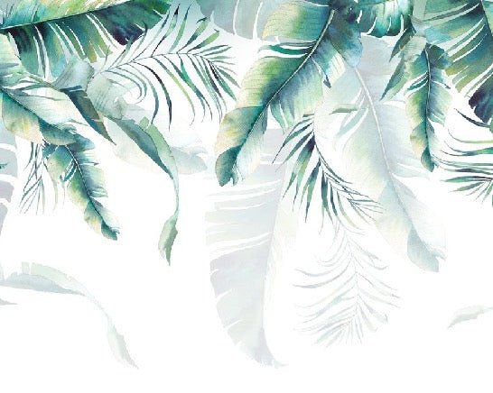 Bathroom wallpaper Jungle & Scandinavian style