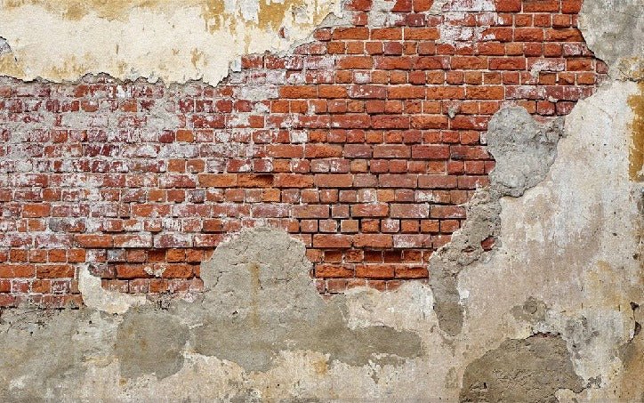 Broken brick bistro wallpaper