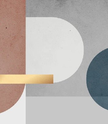 Graphic cement wallpaper