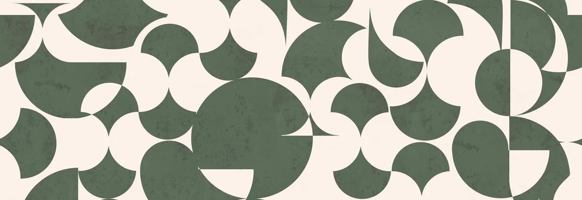 Retro graphic green wallpaper