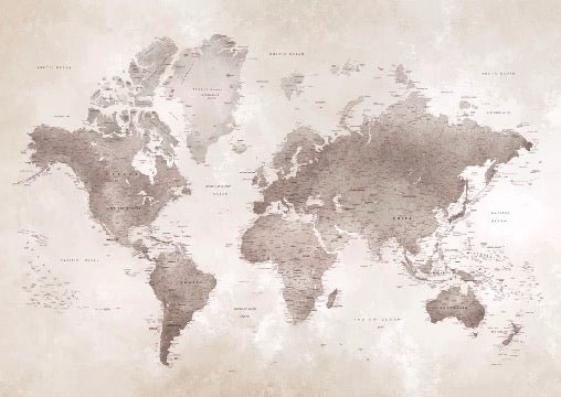 Timeless world map wallpaper