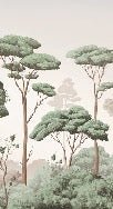 Pine forest breeze wallpaper