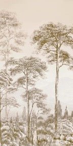 Sepia pinewood nature wallpaper