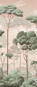 Jasmine voluptuous pine forest panoramic wallpaper