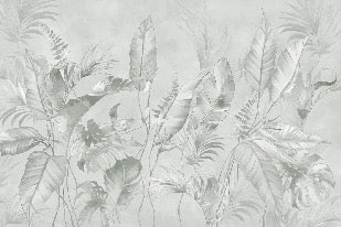 Elegant jungle sage wallpaper