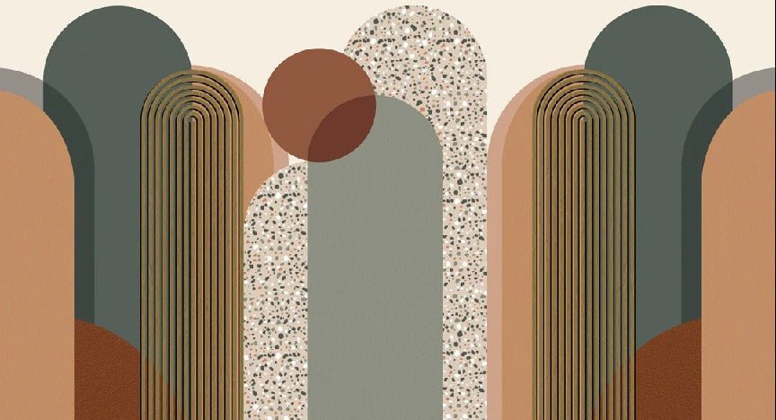 Art deco graphic wallpaper