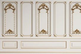 Trompe l'oeil wallpaper Haussmanien Paris