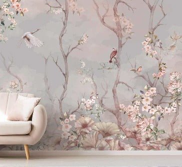 Springtime panoramic wallpaper