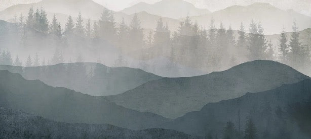 Black and white panorama nature wallpaper