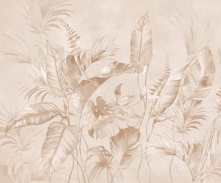 Elegant jungle powder wallpaper