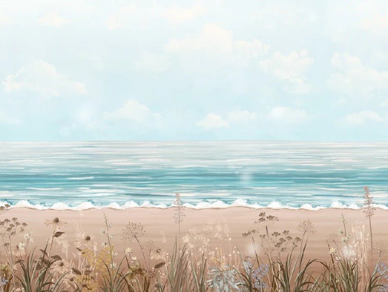 Panoramic sea view wallpaper