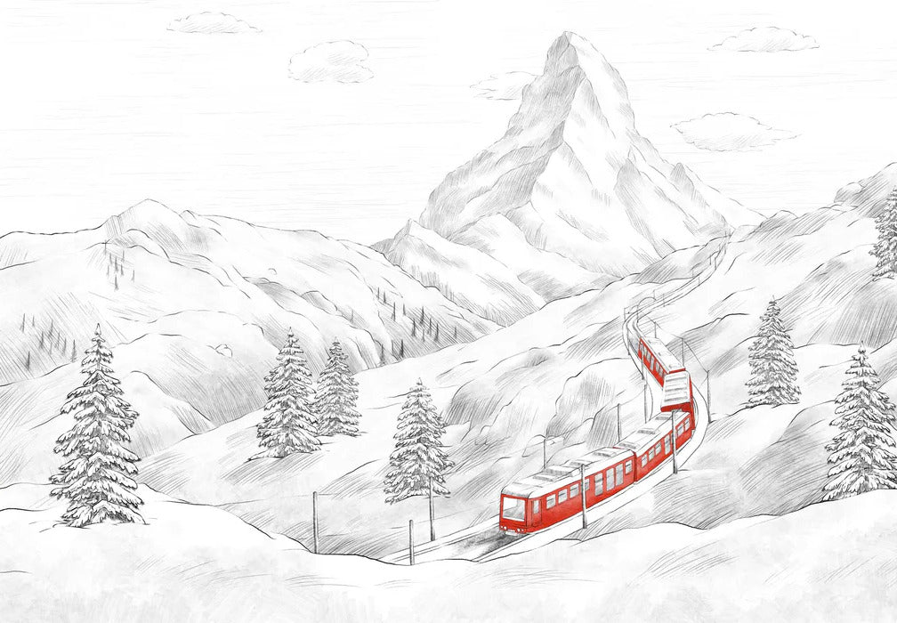 Papier peint panoramique Mont Cervin, XXL, tendance