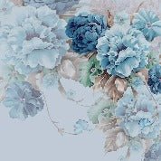 Blue flower wallpaper