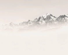 Mont Blanc in sepia mist wallpaper