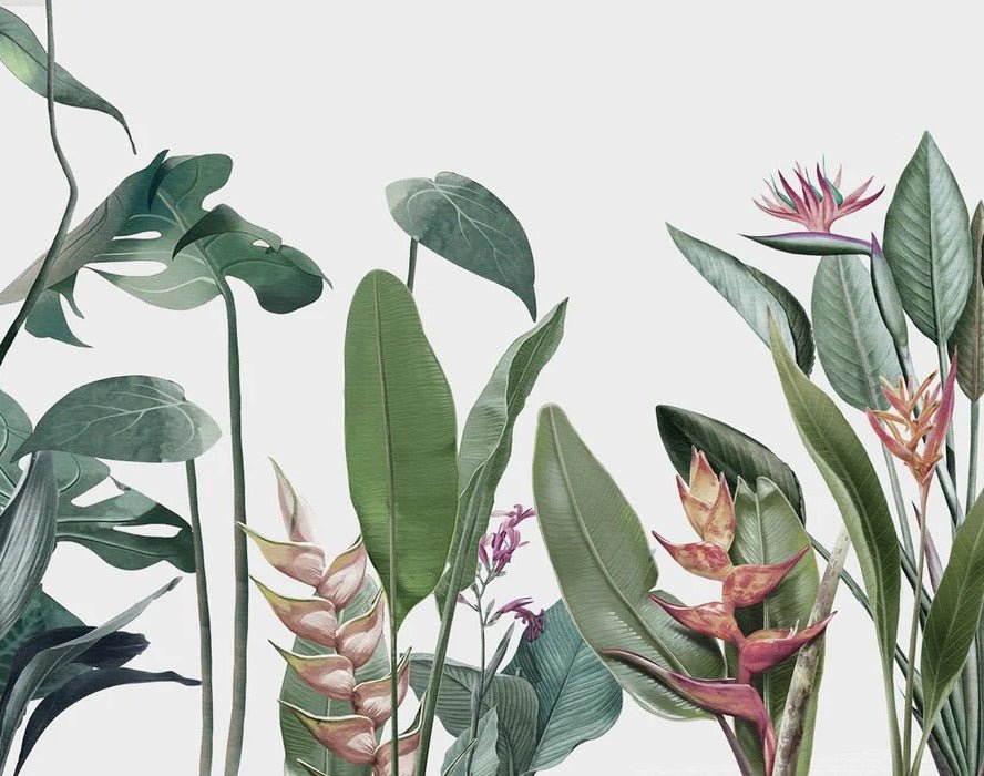 Panoramic wallpaper Tropical vegetation