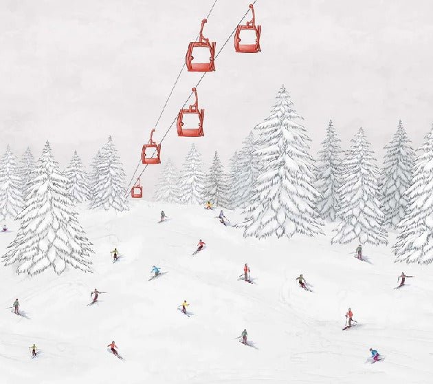 Colorful gondola wallpaper