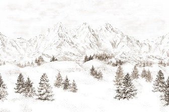 Papier peint montagne massif des Alpes, XXL, tendance