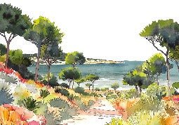 Summer air panoramic wallpaper