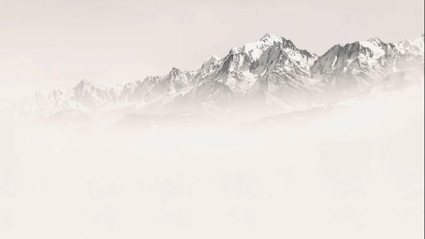 Mont Blanc in sepia mist wallpaper
