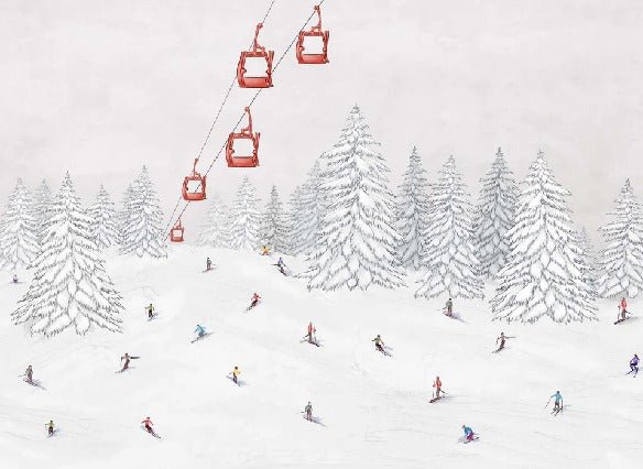 Colorful gondola wallpaper