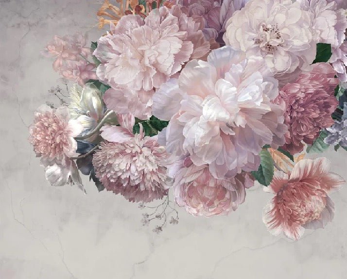 Peonies restaurant wallpaper