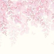Blooming watercolor panoramic wallpaper