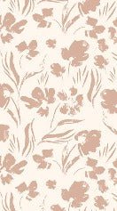 Powdered beige flower wallpaper