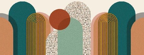 Trendy graphic art pop wallpaper