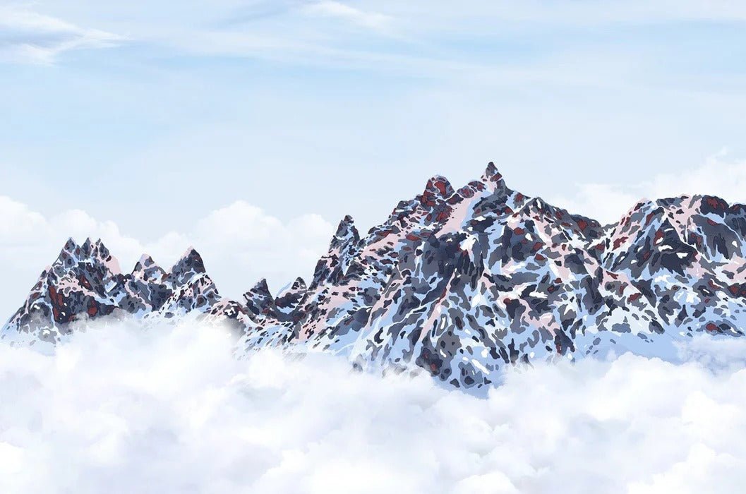 Mont Blanc toile des Cimes wallpaper