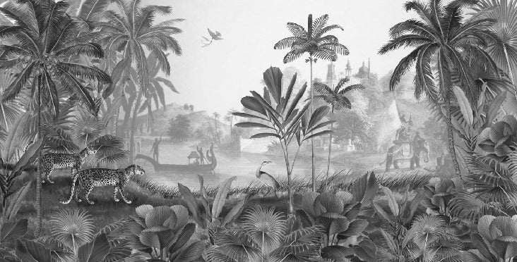 Wild shadows panoramic wallpaper