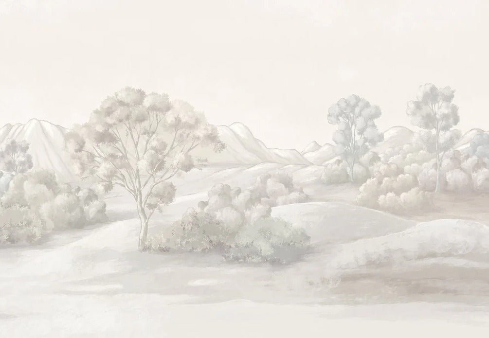 Poetic sepia landscape wallpaper