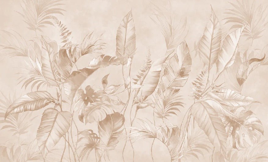 Elegant jungle powder wallpaper