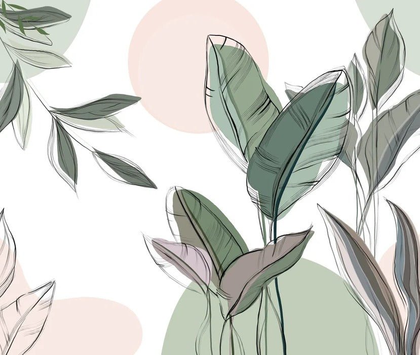 Panoramic green wallpaper