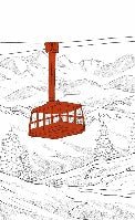 La Plagne telecabine red wallpaper