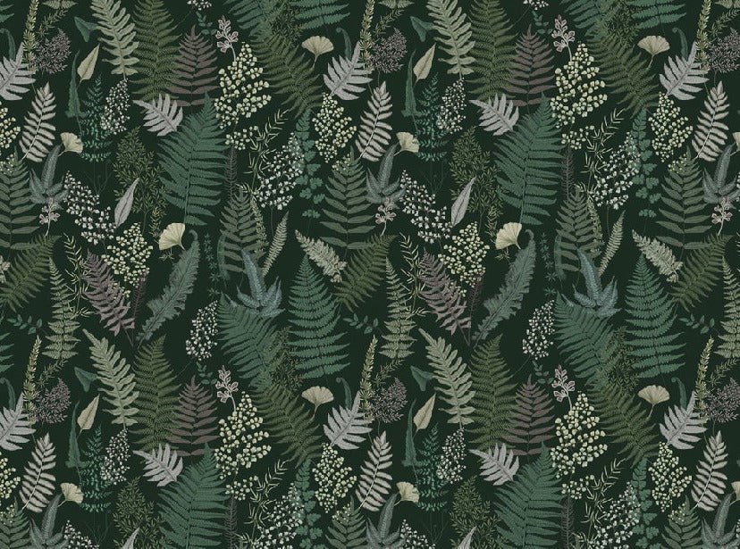 Dense green leaf wallpaper