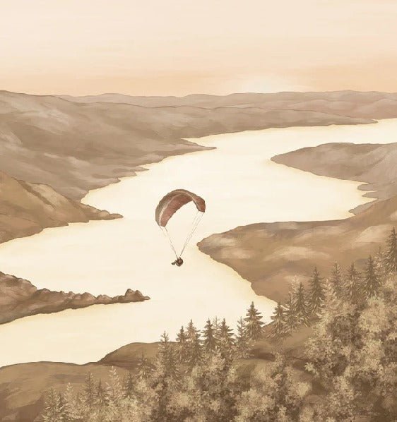 Col de la Forclaz sepia light wallpaper