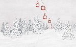 Red gondola mountain wallpaper