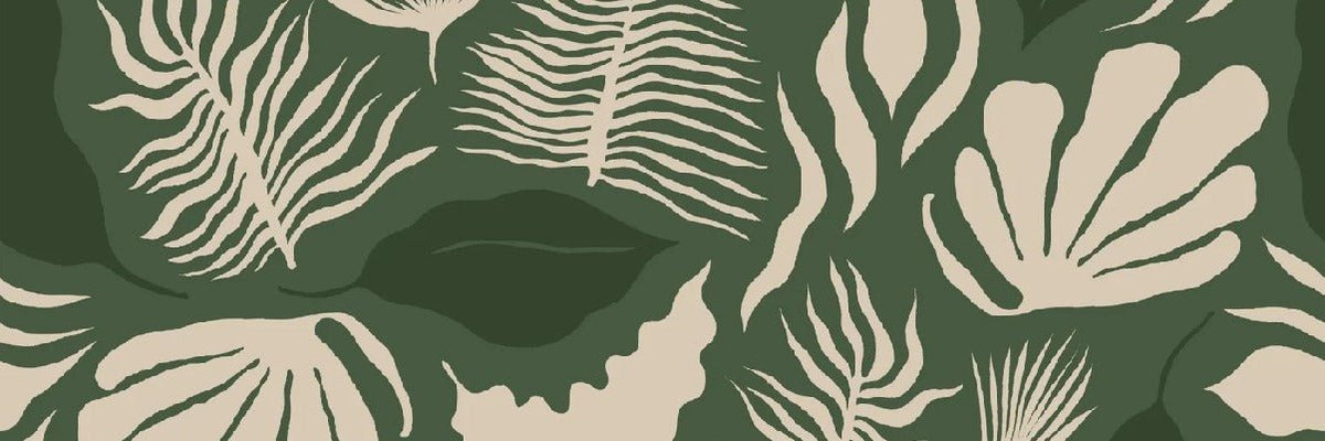 Green modern art wallpaper