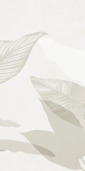 Modern sepia foliage wallpaper