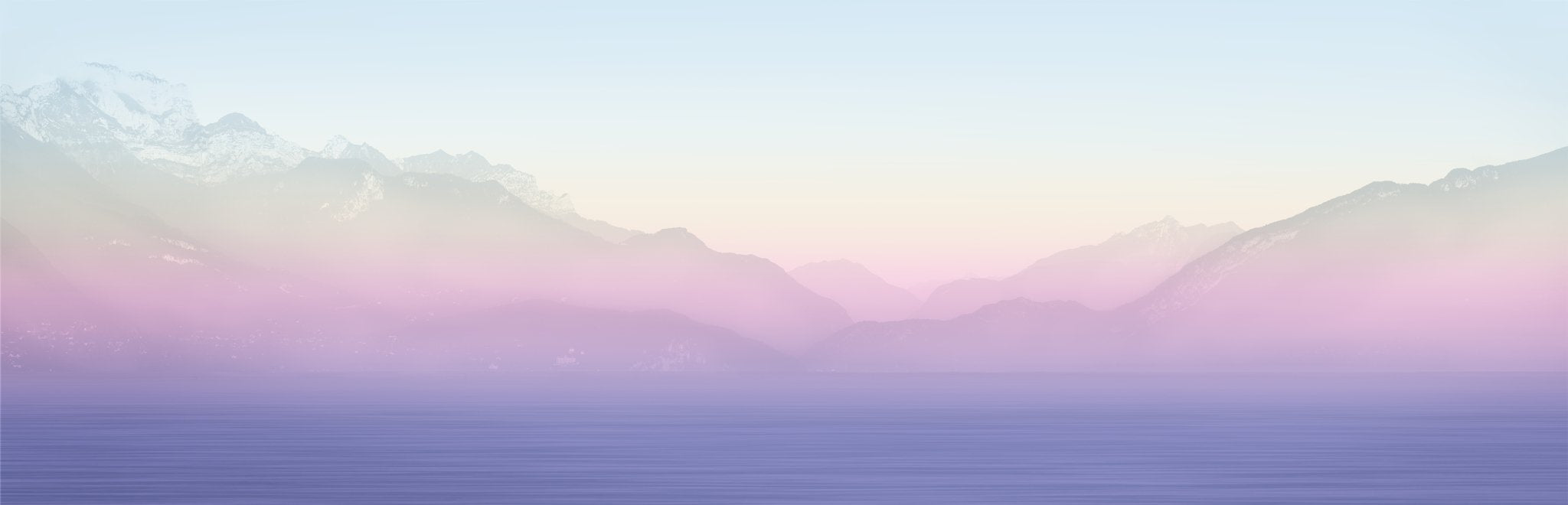 Papier peint Annecy et son lac paisible rainbow, XXL, tendance