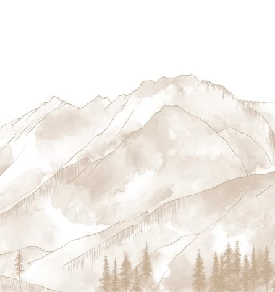 Papier Peint Panoramique Aravis Sépia - H250cm x L235cm - Matière Softouch, XXL, tendance